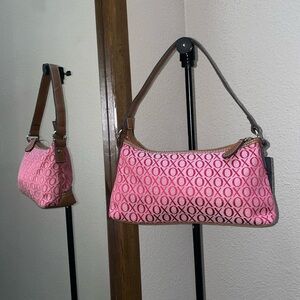 XOXO monogram pink mini purse